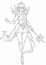 Lux League Legends Elementalist Drawing Artstation Anime Lineart Zheng Steve Desenhos Light Legend Coloring Pages Fairy Reserved Rights sketch template
