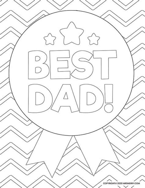 dad coloring pages  kids printables  merry