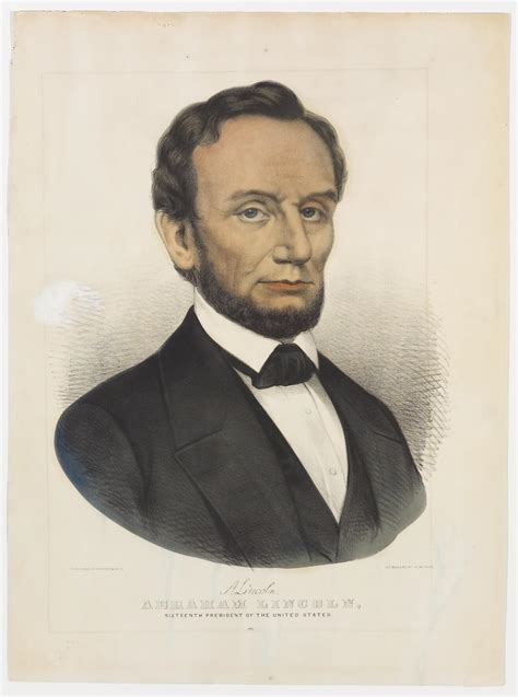 lincoln abraham lincoln sixteenth president   united states currier ives