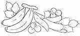 Riscos Bananas Tecido sketch template