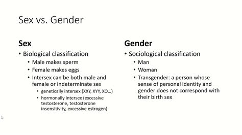 Ch28 Pt1 Reproductive System Intro Sex Vs Gender Fetal Development
