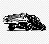 Lowrider Impala Lowriders Clipartkey Stickers Vectorified Clipground sketch template