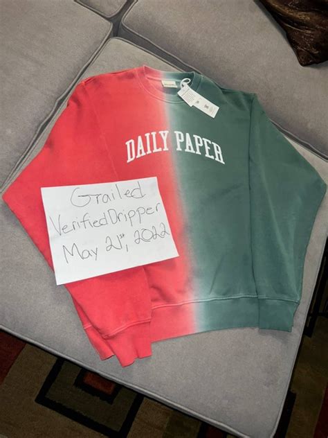 daily paper daily paper crewneck grailed