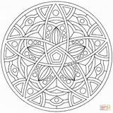 Coloring Celtic Mandala Pages Printable sketch template