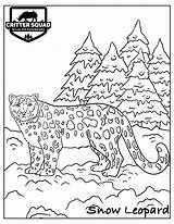 Mammal Case Snowleopard sketch template