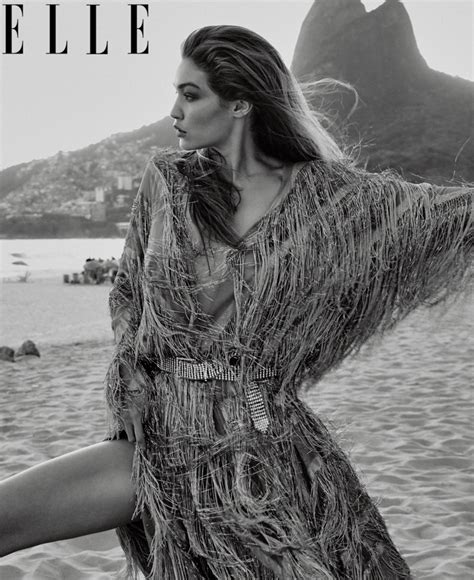 Gigi Hadid Is A Beach Beauty For Elle Us
