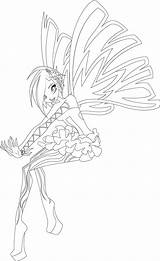 Coloring Pages Winx Sirenix Daphne Club Tecna Template sketch template
