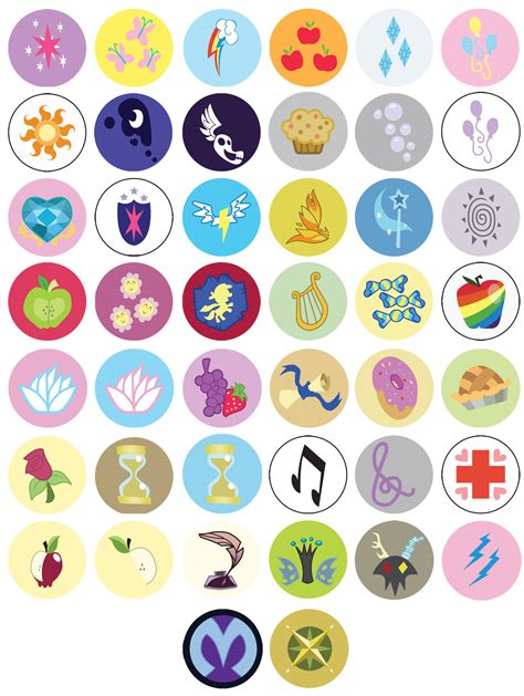 mlp   brony pinback buttons   cutie mark buttons  storenvy