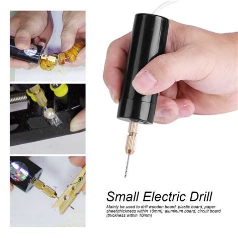 ejoyous portable mini small electric drills handheld micro usb drill  pc bits dc vmini