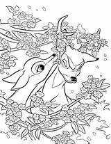 Bambi Coloring Faline Pages Disney Colouring Print Getcolorings Printable Choose Board sketch template