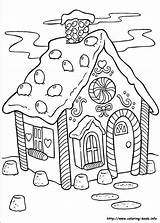 Pages Coloring Doces Casinha Colouring House Christmas sketch template