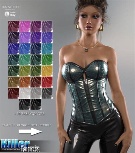 Sv S Killer Iray Latex Shaders 3d Models For Poser And