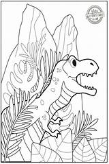 Rex Coloring Tyrannosaurus Pages Cool Print sketch template