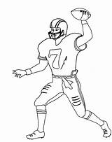 Coloring Pages Nfl Player Football Getdrawings sketch template