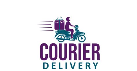 courier services custom design logo template