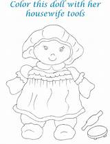 Rag Pages Coloring Colouring Dolls Larger Printablecolouringpages Credit sketch template