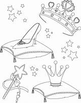 Princess Coloring Accessories Wand Crown Pages Bubakids Collectibles Cartoon Kidspressmagazine Cute Princesses Choose Board Getdrawings Drawing Kids Royalty Stock Now sketch template