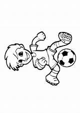 Coloring Football Pages Soccer Print Printable Color Ball Kids Player Players Size Momjunction sketch template