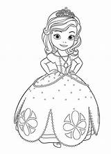 Coloring Sofia Pages First Princess Disney Popular sketch template