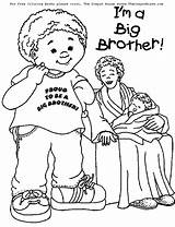 Coloring Brother Baby Clipart Pages Welcome Big Library sketch template