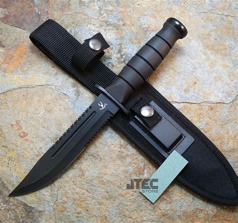 fixed blade tactical combat hunting survival knife  sheath