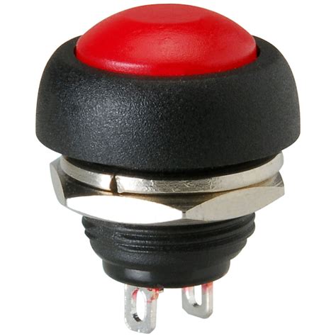momentary  raised push button switch red