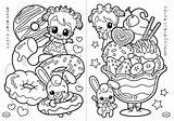 Cute Coloring Pages Kawaii Animals Printable Funny Color Getcolorings Print Colori sketch template