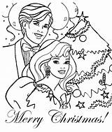 Barbie Coloring Christmas Pages Ken Colouring Roczen Sheets Merry Choose Board Template sketch template