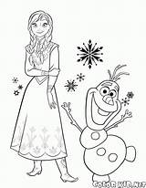 Coloring Elsa Anna Frozen Olaf Pages Arendelle Queen Gif Colorkid Visit sketch template