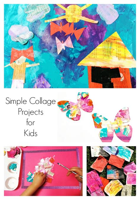 simple collage projects  kids  creative day