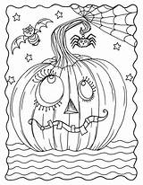 Coloring Pumpkin Goofy Mandala Citrouille Ausdrucken Lantern Automne Adulte Herbst Voorbeeldsjabloon sketch template