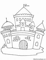 Castle Princess Coloring sketch template
