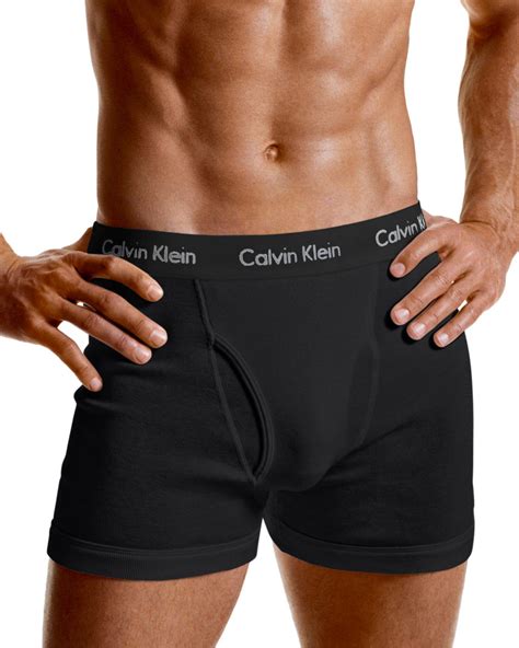 Lyst Calvin Klein Flexible Fit Boxer Briefs In Black For Men