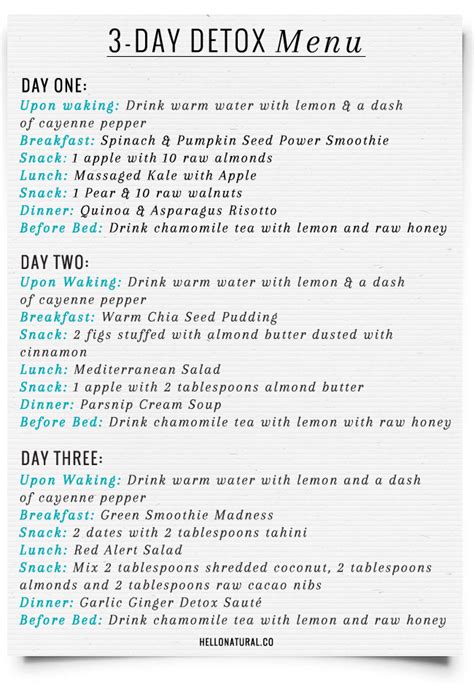 Doable 3 Day Winter Detox With Recipes