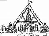 Gingerbread Coloring House Casetta Wecoloringpage sketch template