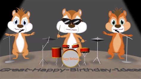 Chipmunks Happy Birthday Song ♪ ♫ ♩ ♬ Funny Happy Birthday Song