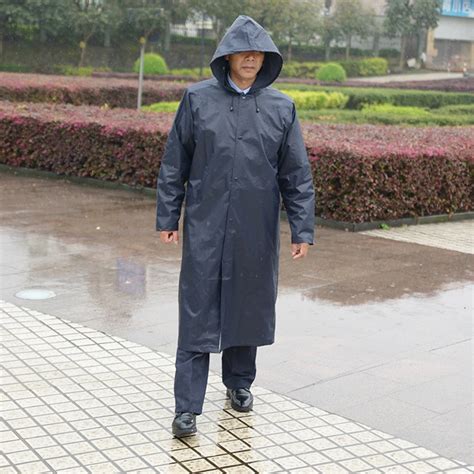 long raincoat men black waterproof poncho outdoor nylon rain coat men male jacket parka casaco