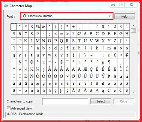 extended keyboard  windows character map map coding
