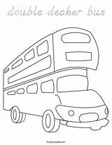 Coloring Bus Decker Double Built California Usa sketch template