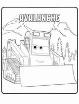 Coloring Avalanche 59kb sketch template