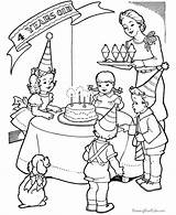 Birthday Party Coloring Pages Color Drawing Printable Kids Celebration Raisingourkids Mario Clipart Whistle Happy Visit Sketch Popular Pdf Template Dot sketch template