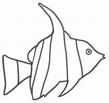 Fish Coloring Pages Angel Colour Color Kids Clipart Print Connect Simple Children Cliparts Dots Pole Fishing Outlines Printable Tags Clip sketch template