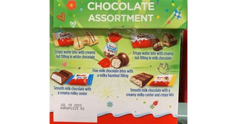 ferrero voluntarily recalls kinder happy moments chocolate assortment