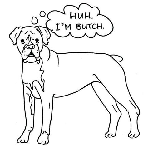 boxer coloring pages