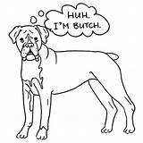 Boxer Coloring Dog Pages Butch Color Puppy Template Getdrawings Drawing Place Cute Print Popular Tocolor sketch template