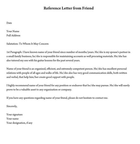 character letter  family member    letter template