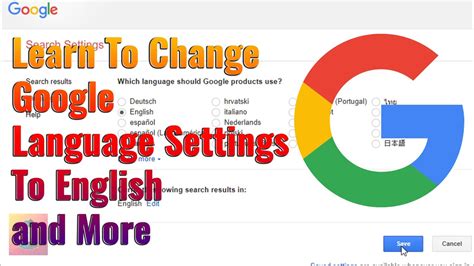 learn  change google language settings  english     tech guide  tech