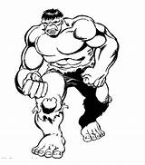 Hulk Coloring Pages Cartoon Choose Board Easy sketch template