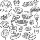 Alimentos Diabolicos Doodles Makanan sketch template