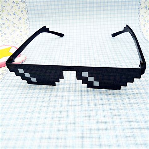 Lovehome Thug Life Glasses 8 Bit Pixel Deal With It Sunglasses Unisex
